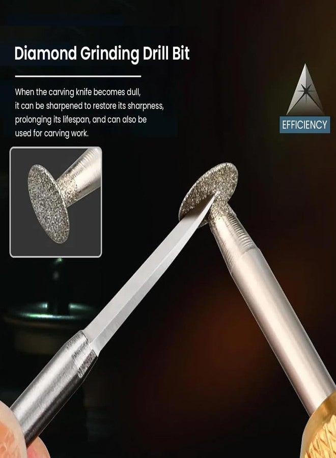 Serplex® 6Pcs Stainless Steel Detail Carving Bits for Rotary Tool, 2.35mm Shank, Versatile Pointed & Needle Tips Set, Universal Engraving Drill Bits for DIY Wood Craft, Woodworking, Polishing - Image 4